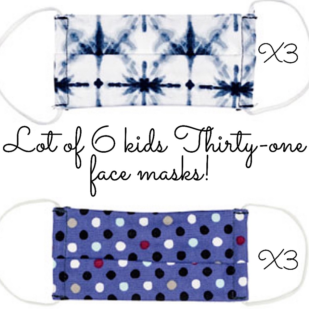 6- Thirty-One kids face masks!